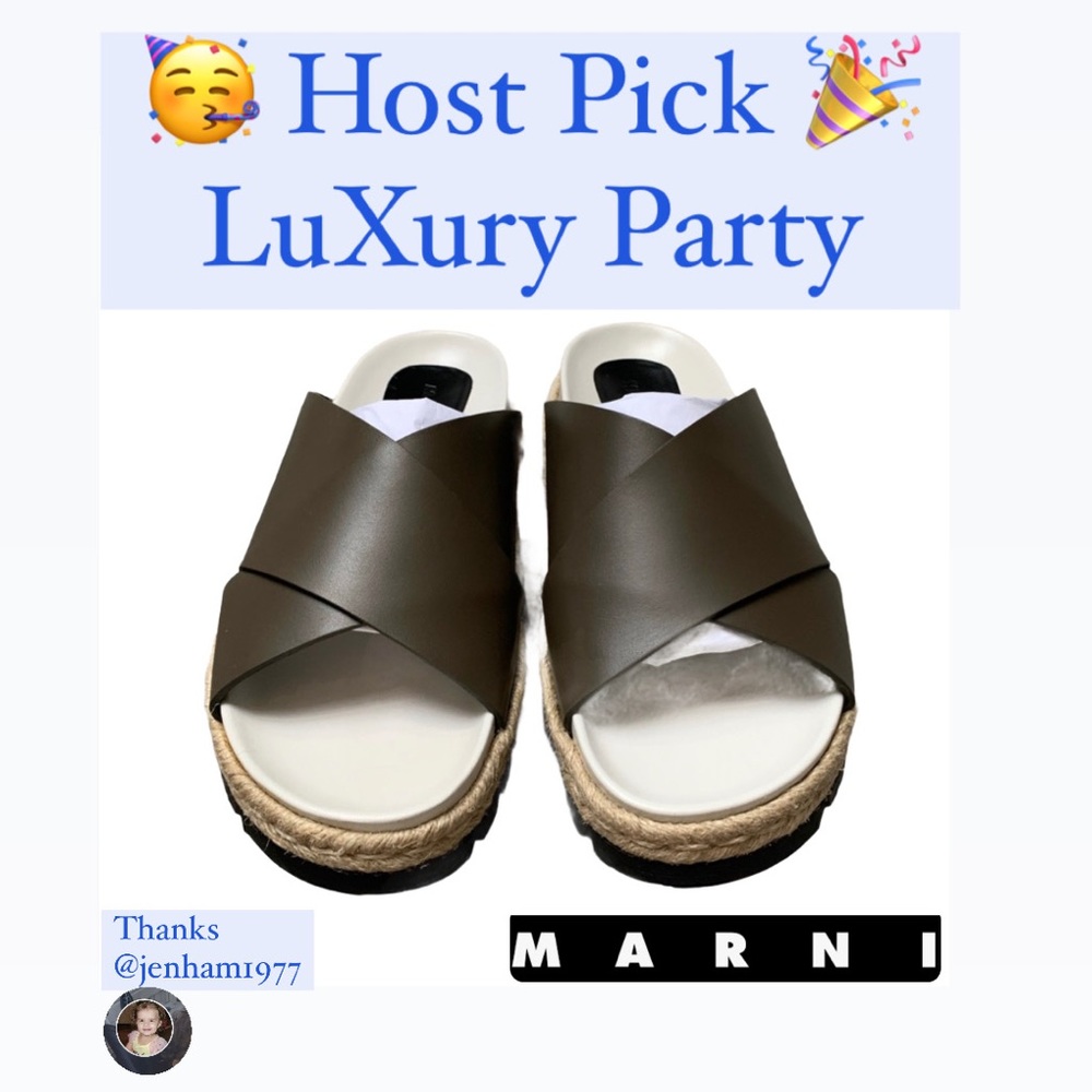 NWOT•Marni Fussbett Sandals